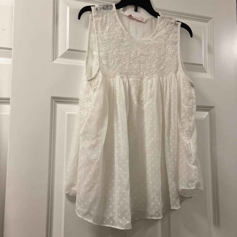 Zara White Blouse